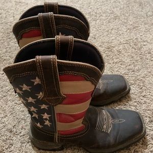 Women’s Durango Patriotic Western Flag Boot. Size 7M